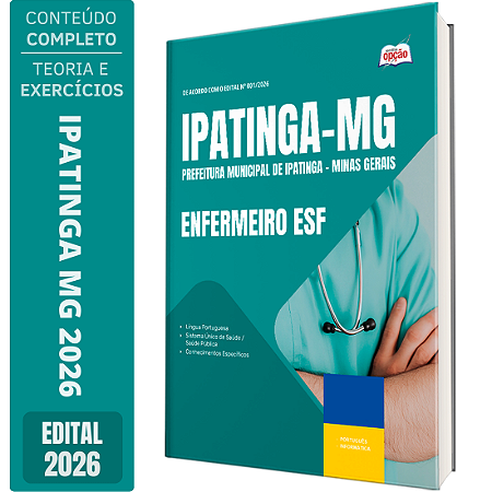 Apostila Prefeitura de Ipatinga MG 2026 - Enfermeiro ESF