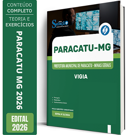 Apostila Prefeitura de Paracatu MG 2026 - Vigia