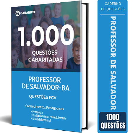 Caderno de 1.000 Questões Professor de Salvador BA Questões FGV