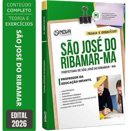 Apostila Prefeitura de São José de Ribamar MA 2026 - Professor da Educação Infantil
