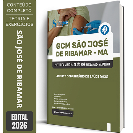 Apostila GCM Prefeitura de São José de Ribamar MA 2026 - Agente Comunitário de Saúde (ACS)