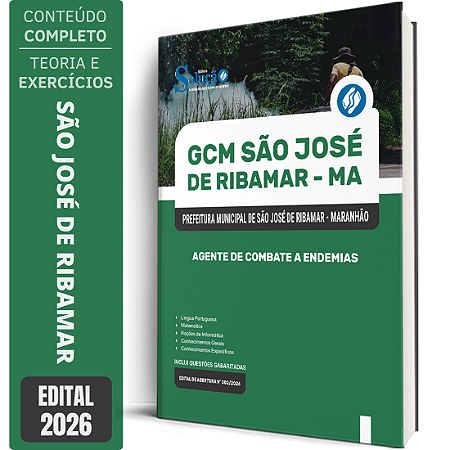 Apostila GCM Prefeitura de São José de Ribamar MA 2026 - Agente de Combate a Endemias