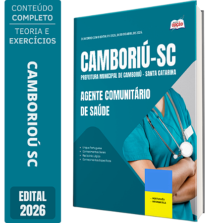 Apostila Prefeitura de Camboriú SC 2026 - Agente Comunitário de Saúde