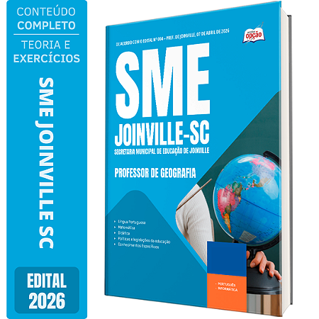 Apostila SME Joinville SC 2026 - Professor de Geografia