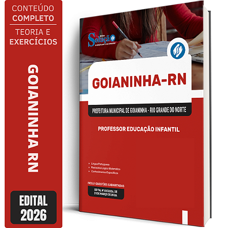 Apostila Prefeitura de Goianinha RN 2026 - Professor Educação Infantil