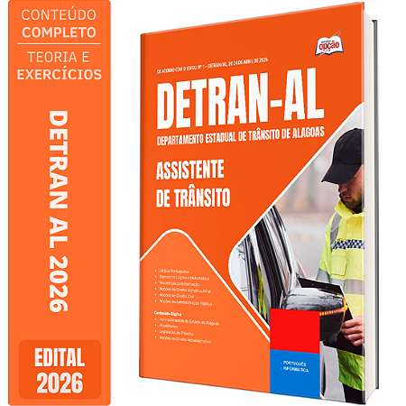Apostila DETRAN AL 2026 Assistente de Trânsito - Qualquer Área de Formação