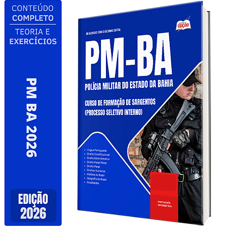 Apostila PM BA 2026 - Curso de Formação de Sargentos (Processo Seletivo Interno)