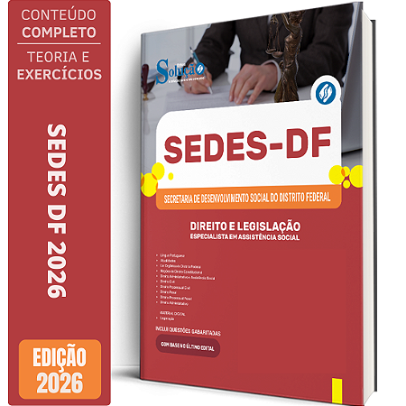 Apostila SEDES DF 2026 Especialista em Assistência Social - Direito e Legislação