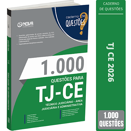 Livro 1000 Questões TJ CE Técnico Judiciário - Área Judiciária e Administrativa