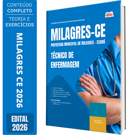 Apostila Prefeitura de Milagres CE 2026 - Técnico de Enfermagem