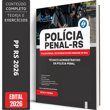 Apostila PP RS 2026 - Técnico Administrativo da Polícia Penal