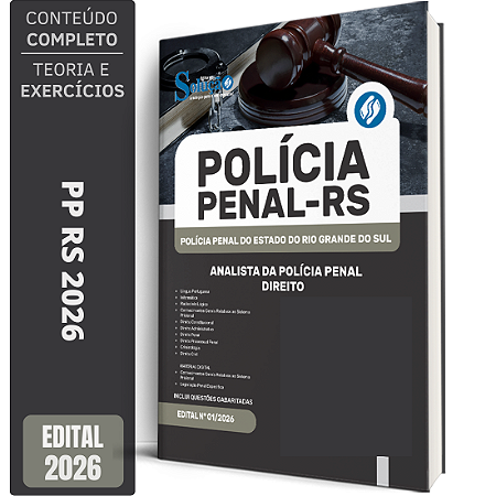 Apostila PP RS 2026 - Analista de Polícia Penal - DIREITO