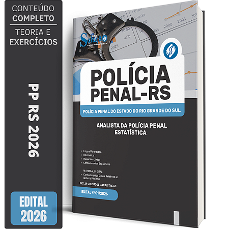 Apostila PP RS 2026 - Analista de Polícia Penal - ESTATÍSTICA
