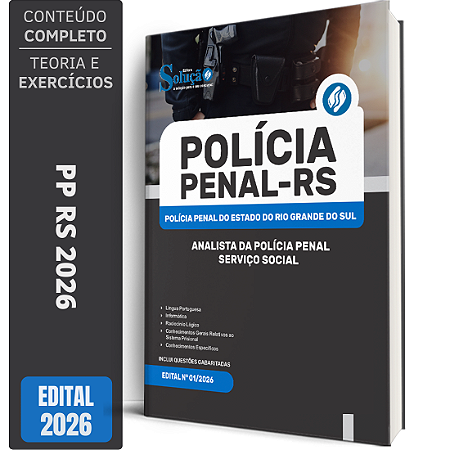 Apostila PP RS 2026 - Analista de Polícia Penal - ASSISTENTE SOCIAL - Serviço Social