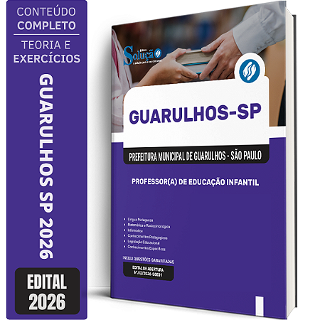 Apostila Prefeitura de Guarulhos SP 2026 - Professor(a) de Educação Infantil