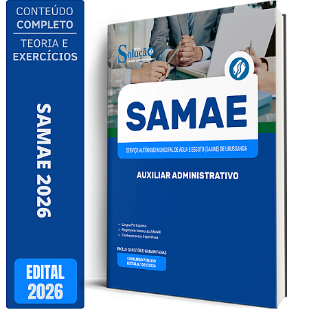 Apostila SAMAE de Urussanga SC 2026 - Auxiliar Administrativo