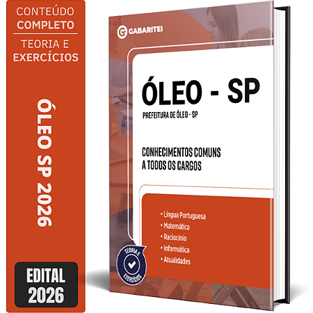 Apostila Prefeitura de Óleo SP 2026 - Conhecimentos Comuns a todos os Cargos