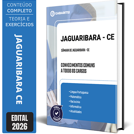 Apostila Câmara de Jaguaribara CE 2026 - Conhecimentos Comuns a todos os Cargos