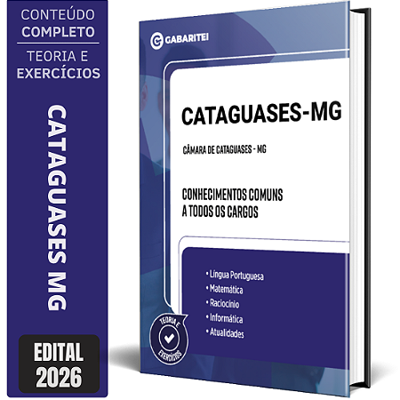 Apostila Câmara de Cataguases MG 2026 - Conhecimentos Comuns a todos os Cargos