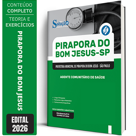 Apostila Prefeitura de Pirapora do Bom Jesus SP 2026 - Agente Comunitário de Saúde