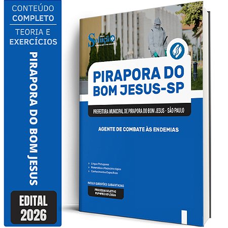Apostila Prefeitura de Pirapora do Bom Jesus SP 2026 - Agente de Combate às Endemias