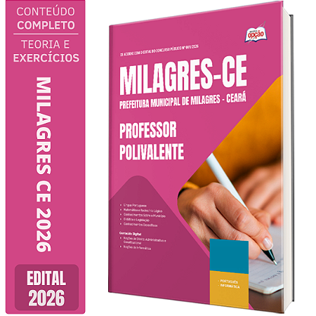 Apostila Prefeitura de Milagres CE 2026 - Professor Polivalente