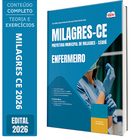 Apostila Prefeitura de Milagres CE 2026 - Enfermeiro