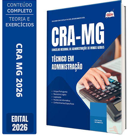 Apostila CRA MG 2026 - Técnico em Administração
