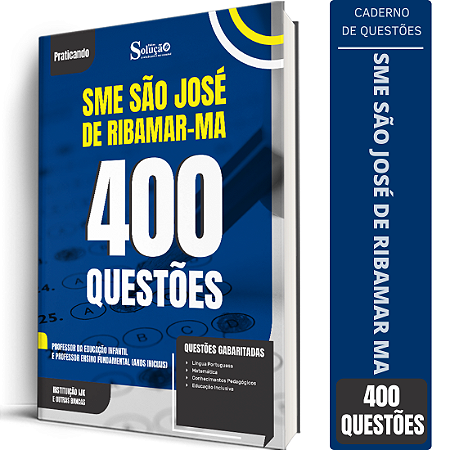 Caderno de 400 Questões Prefeitura de São José de Ribamar MA - Professor da Educação Infantil