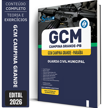 Apostila Prefeitura de Campina Grande PB 2026 GCM - Guarda Civil Municipal