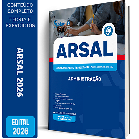 Apostila ARSAL 2026 Analista de Regulação - Administração