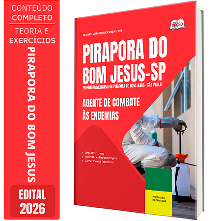 Apostila Prefeitura de Pirapora do Bom Jesus SP 2026 - Agente de Combate às Endemias