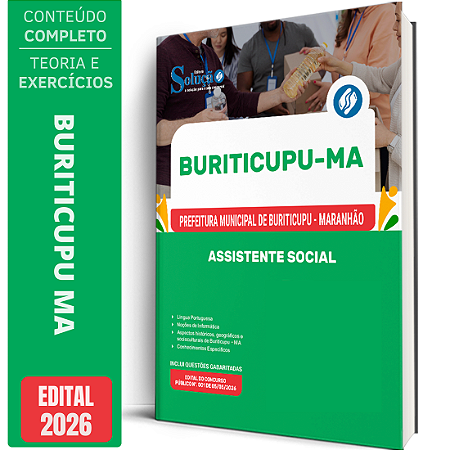 Apostila Prefeitura de Buriticupu MA 2026 - Assistente Social