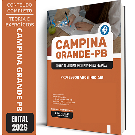 Apostila Prefeitura de Campina Grande PB 2026 - Professor Anos Iniciais