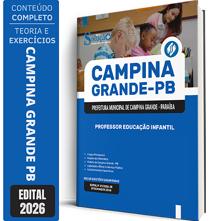 Apostila Prefeitura de Campina Grande PB 2026 - Professor Educação Infantil