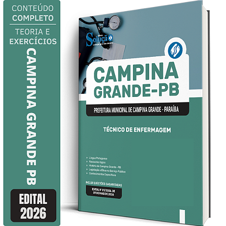 Apostila Prefeitura de Campina Grande PB 2026 - Técnico de Enfermagem