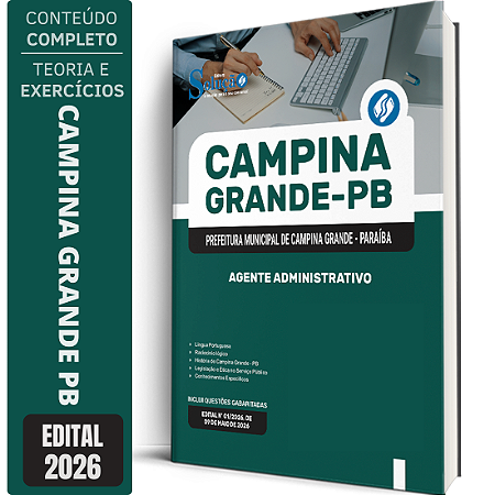 Apostila Prefeitura de Campina Grande PB 2026 - Agente Administrativo