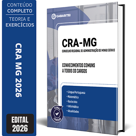 Apostila CRA MG 2026 - Conhecimentos Comuns a todos os Cargo