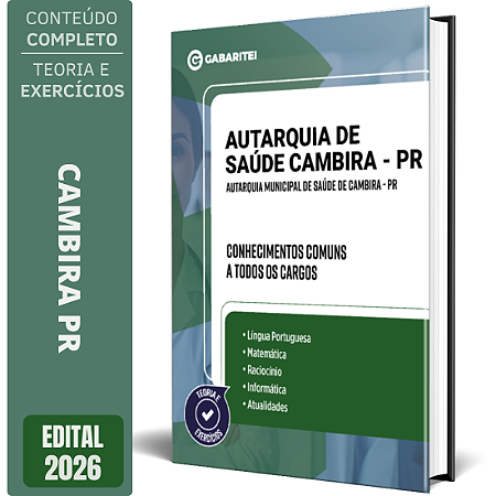 Apostila Autarquia Municipal de Saúde de Cambira PR 2026 - Conhecimentos Comuns a todos os Cargos