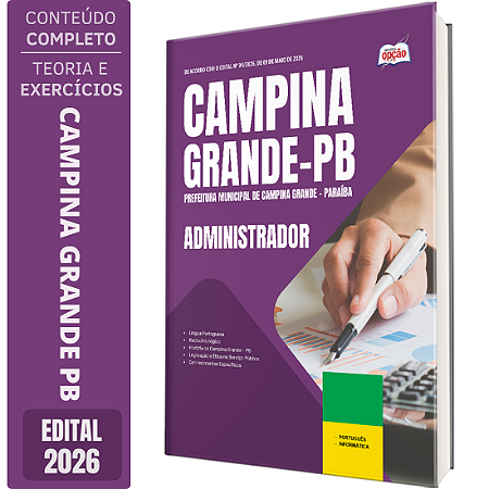 Apostila Prefeitura de Campina Grande PB 2026 - Administrador