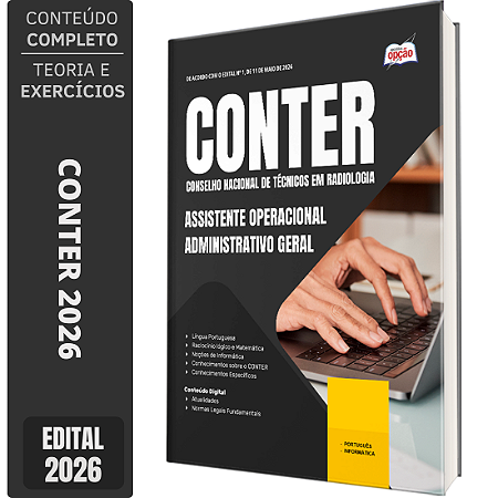 Apostila CONTER 2026 - Assistente Operacional/Administrativo Geral