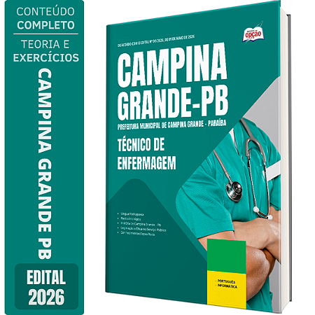 Apostila Prefeitura de Campina Grande PB 2026 - Técnico de Enfermagem