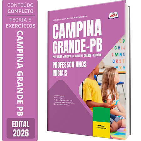 Apostila Prefeitura de Campina Grande PB 2026 - Professor Anos Iniciais