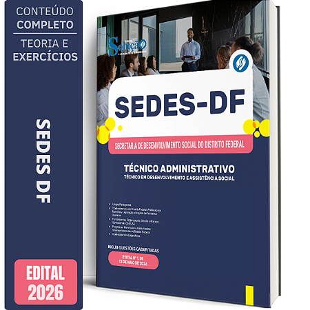 Apostila SEDES DF 2026 - Técnico Administrativo