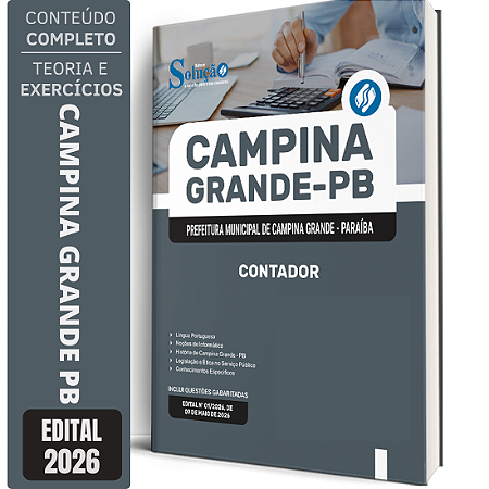 Apostila Prefeitura de Campina Grande PB 2026 - Contador