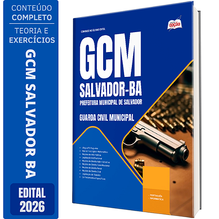Apostila Prefeitura de Salvador BA 2026 GCM - Guarda Civil Municipal