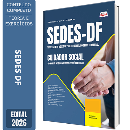 Apostila SEDES DF 2026 - Cuidador Social