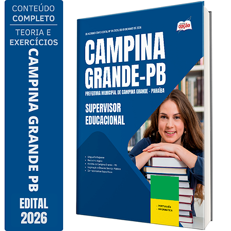 Apostila Prefeitura de Campina Grande PB 2026 - Supervisor Educacional
