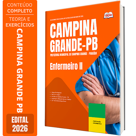 Apostila Prefeitura de Campina Grande PB 2026 - Enfermeiro 2