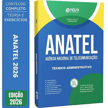 Apostila ANATEL 2026 - Técnico Administrativo